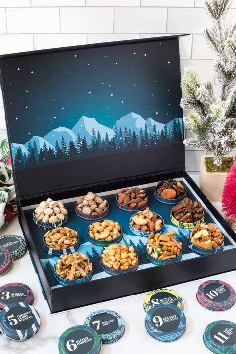 Sugar Plum Chocolates Gourmet Nuts Winter Wonderland Advent Calendar