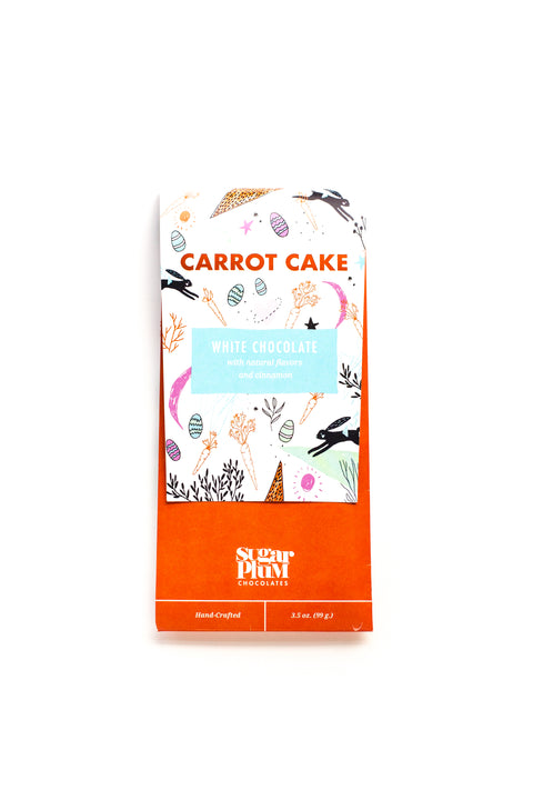 Sugar Plum Carrot Cake White Chocolate Candy Bar photo