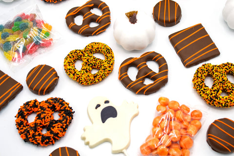 Halloween Boo Box – Festive Halloween Snack Gift Box with Chocolate-Covered Pretzels, Cookies, Popcorn, and More | Perfect for Trick-or-Treating