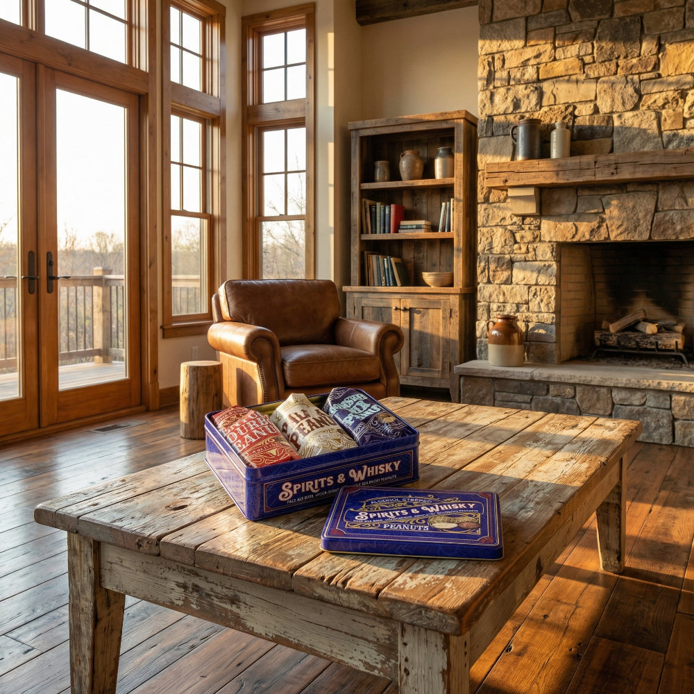 Spirits Whiskey Booze Infused Peanut Gift Tin