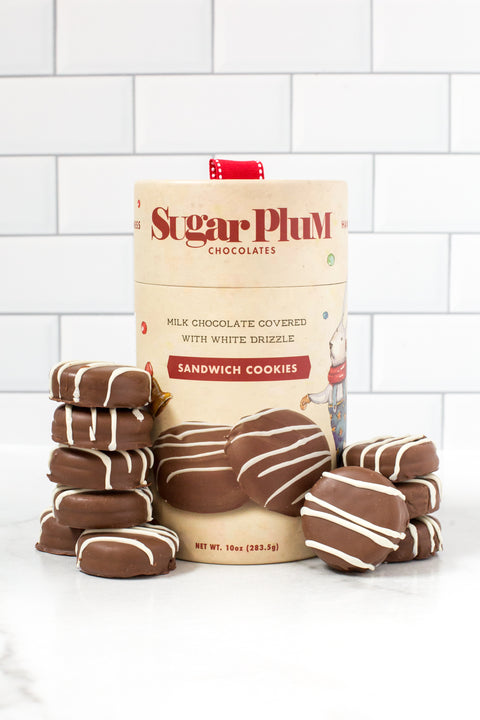 Holiday Cheer Chocolate-Covered Sandwich Cookies