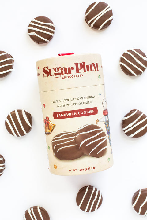 Holiday Cheer Chocolate-Covered Sandwich Cookies