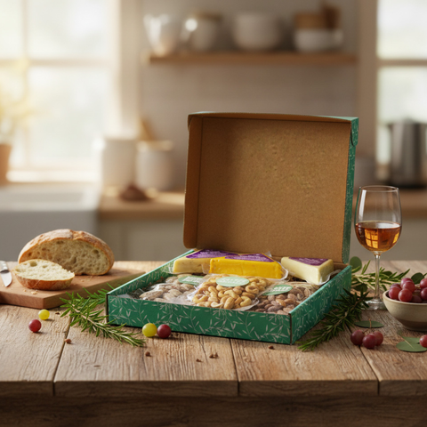 Sugar Plum Chocolates Charcuterie Cheese Box