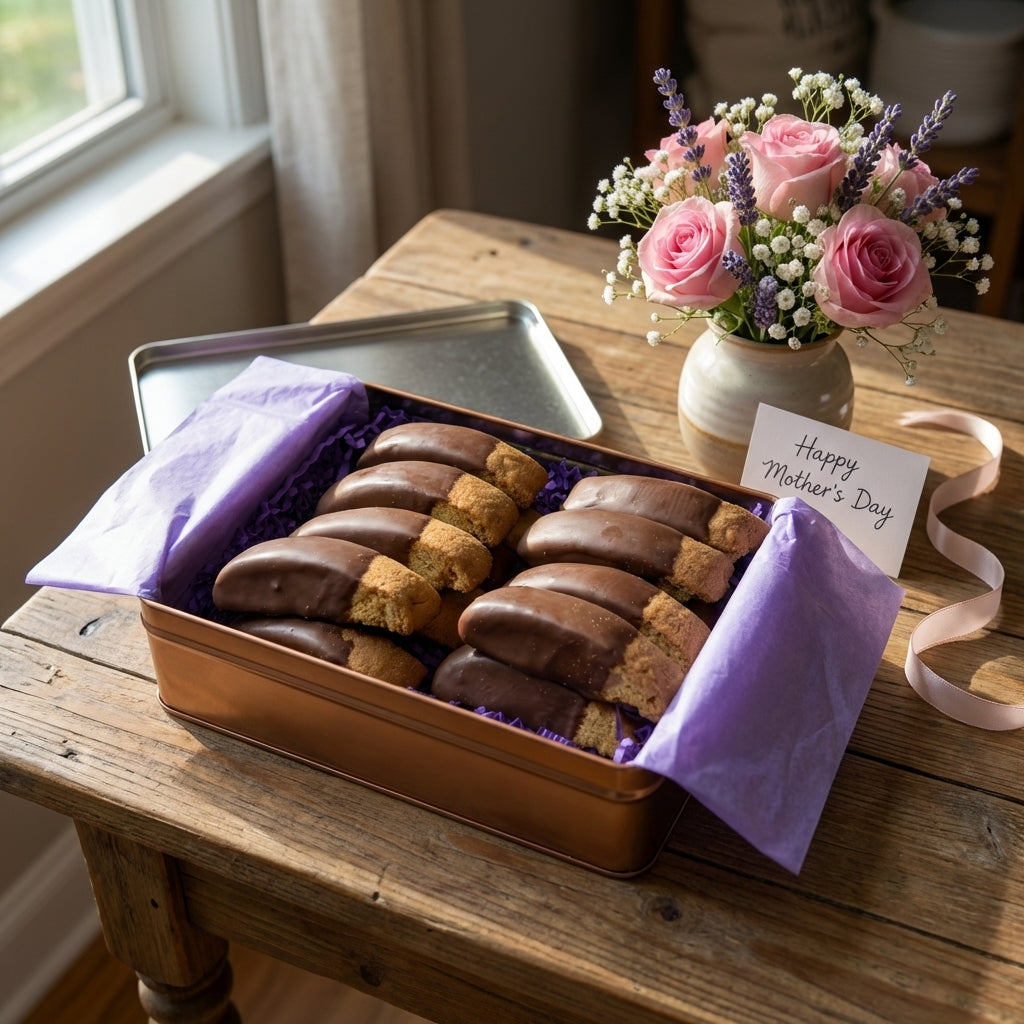 Chocolate Dipped Biscotti Box
