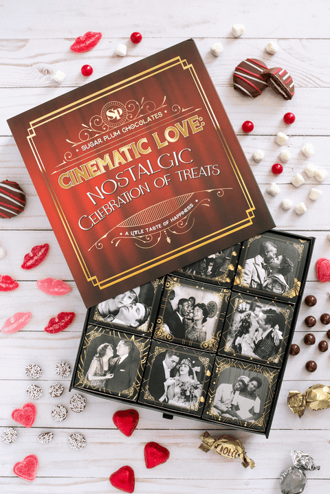 Cinematic Movie Night Gift Box – Nostalgic Movie Boxes, Academy Awards Treats, Film-Themed Date Night Gift