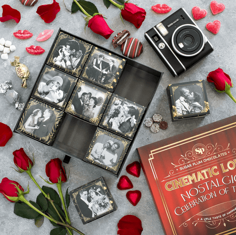 Cinematic Movie Night Gift Box – Nostalgic Movie Boxes, Academy Awards Treats, Film-Themed Date Night Gift