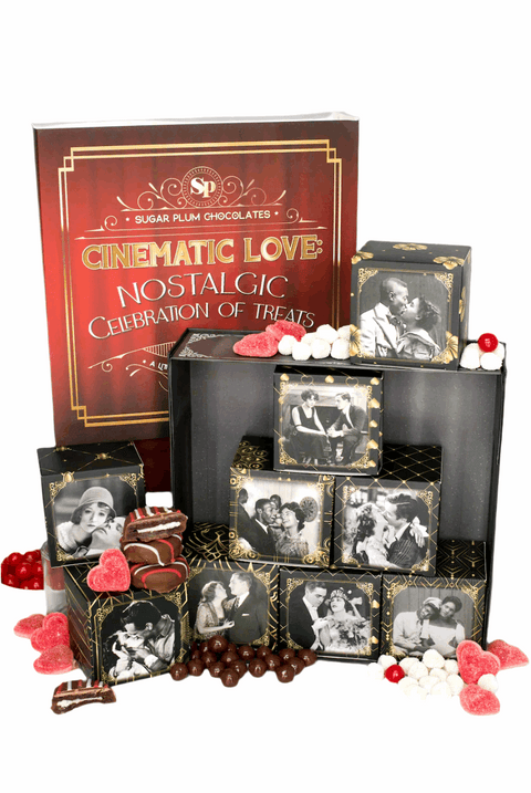 Cinematic Movie Night Gift Box – Nostalgic Movie Boxes, Academy Awards Treats, Film-Themed Date Night Gift