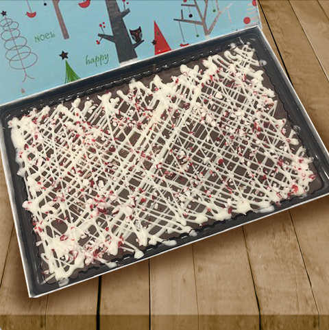 Holiday Bark with Peppermint - Milk & Dark Chocolate