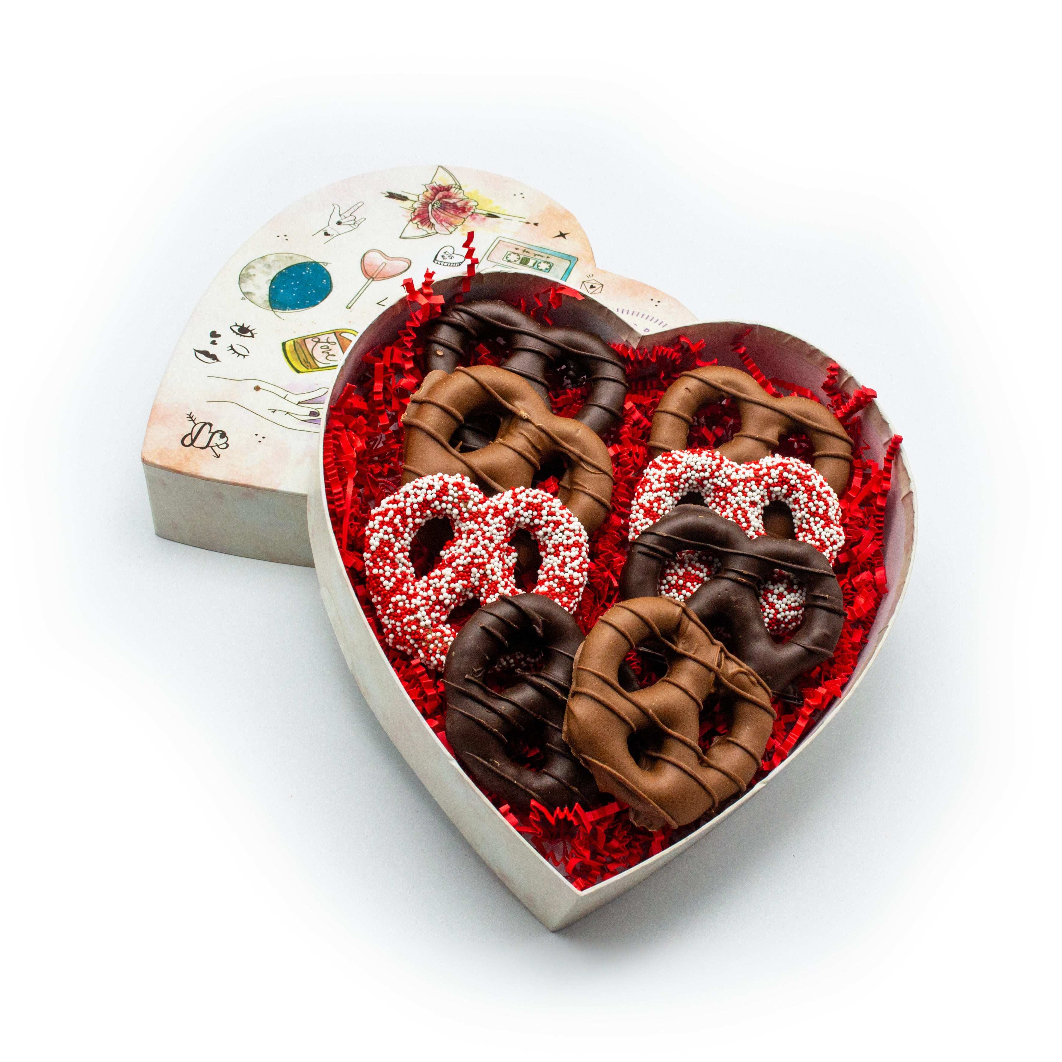 Sweetheart Pretzel Delights – Chocolate Gift Box