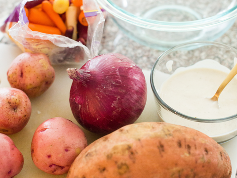 Zesty Horseradish Vegetable Seasoning Red Potatoes