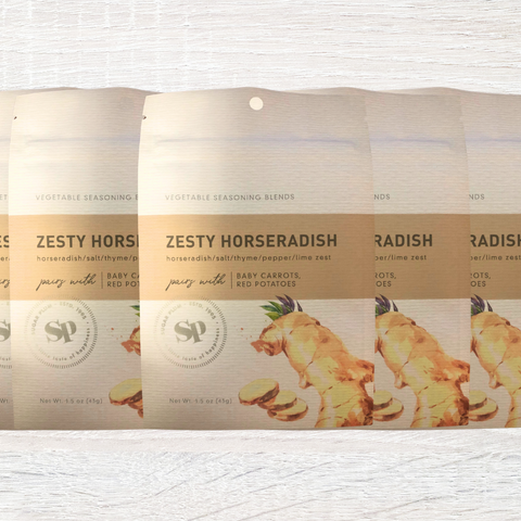 Zesty Horseradish Vegetable Seasoning Blends Five Pack