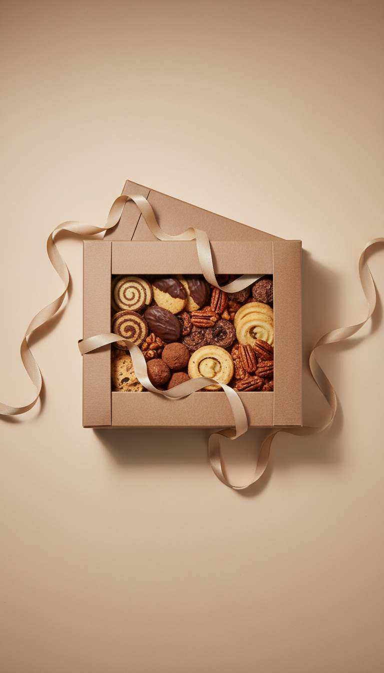 Cocoa Ribbon Gourmet Snack Box