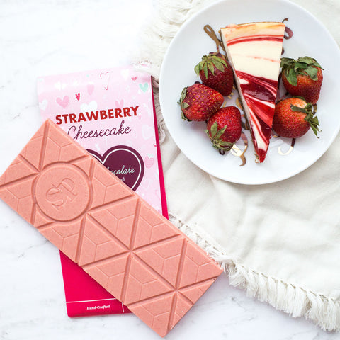 Sugar Plum Strawberry Cheesecake Chocolate Bar photo