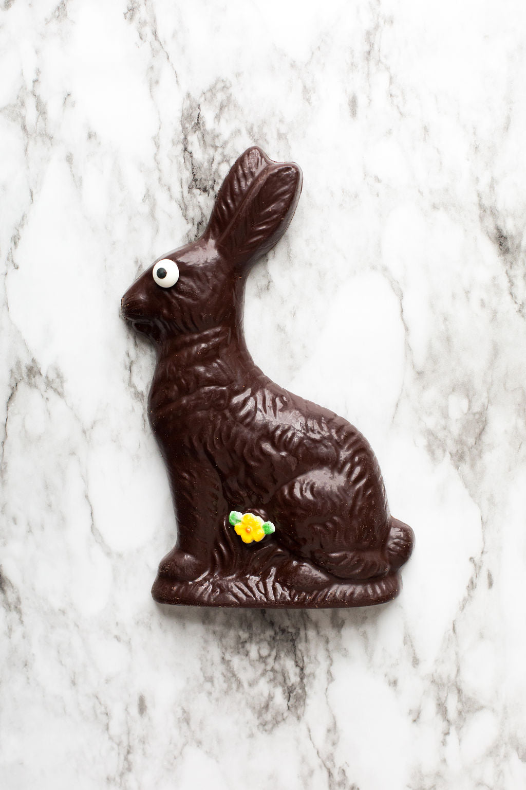 Handmade solid dark chocolate Easter bunny 8 oz