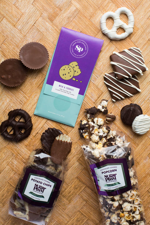 Swanky box with Array of Chocolate Delectables