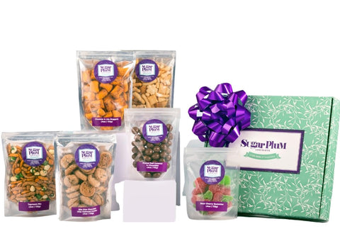 Snack Attack Variety Box - Small Box - 6 Snacks - Sugar Plum Chocolates