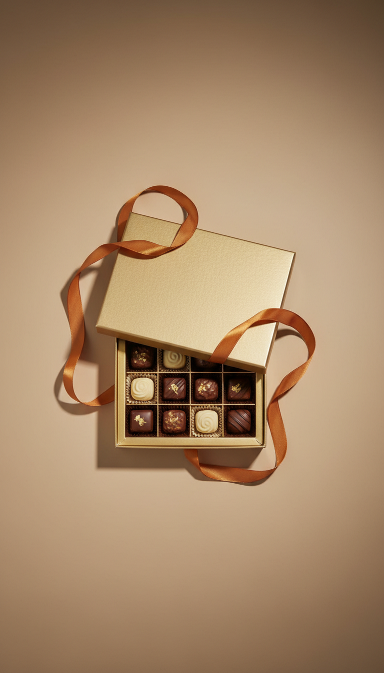 Gilded Sand Chocolate Selection Box
