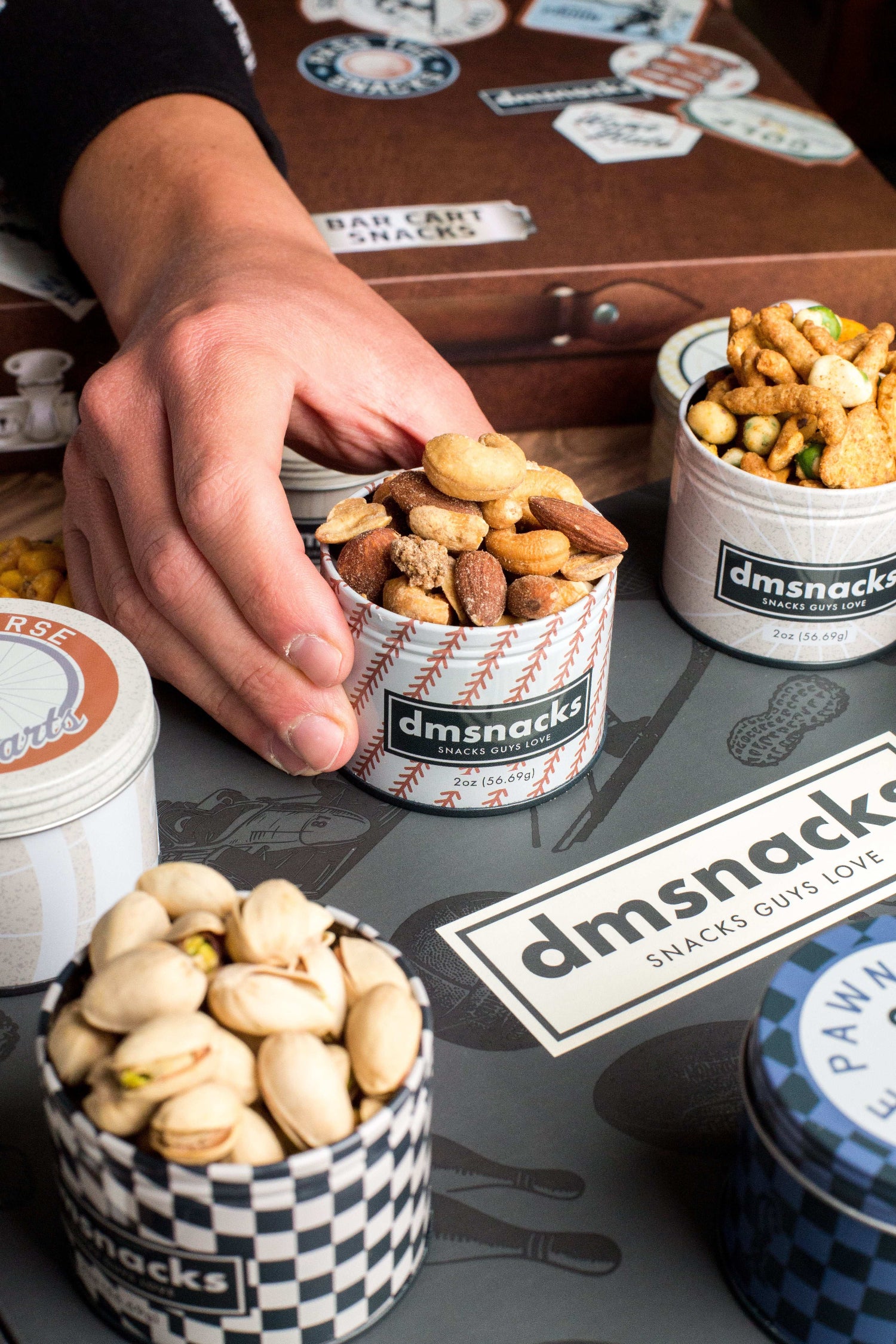 Bar Cart Snacks – Gourmet Snack Collection for Entertaining | 12 Vintage-Inspired Nut Blends