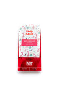 "Candy Cane White Chocolate Bar with Crushed Peppermint, 3.5 oz by Sugar Plum, festive packaging for holiday gifting"
