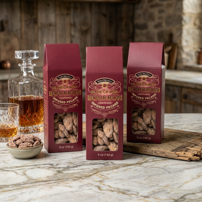 Three Boxes Bluegrass Bourbon Pecans