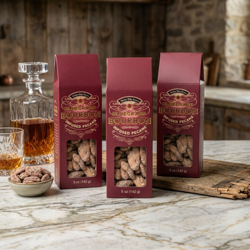 Three Boxes Bluegrass Bourbon Pecans