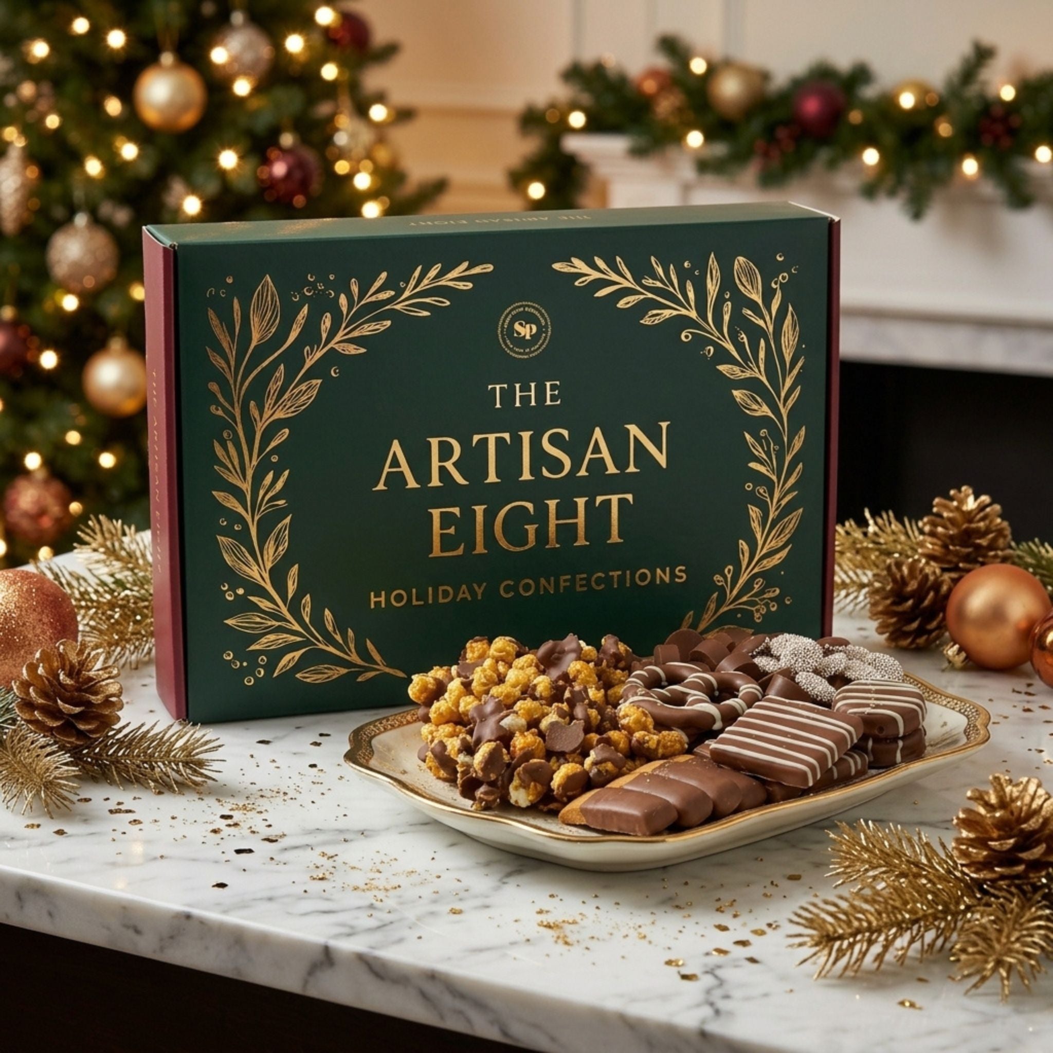 Sugar Plum Holiday Confections Gift Box of Chocolates