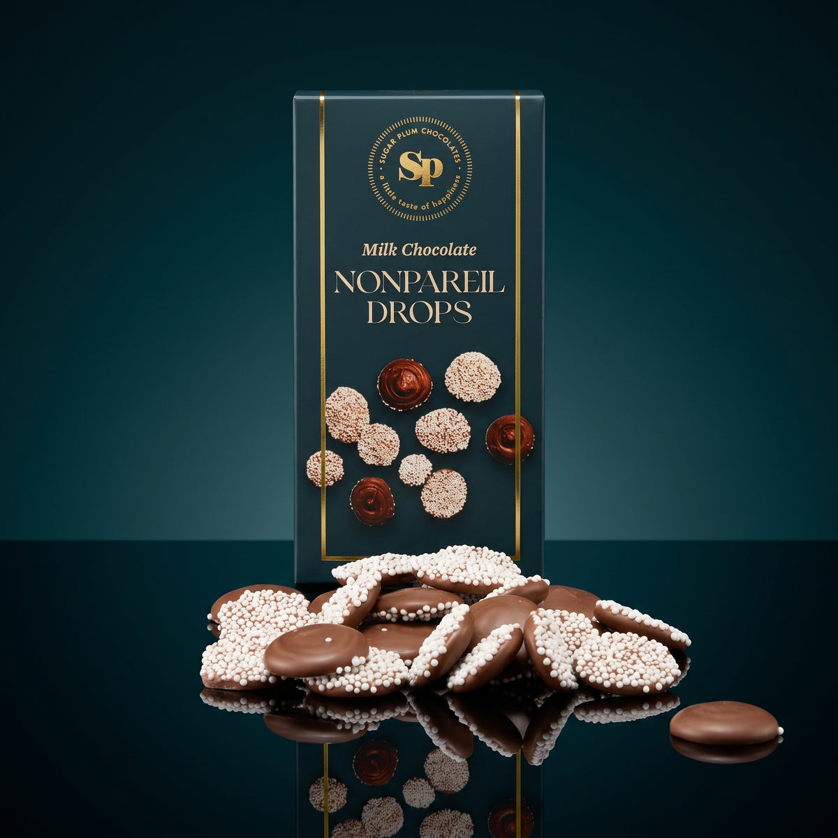 Sugar Plum Milk Chocolate Nonpareil Drops Holiday Gift Box
