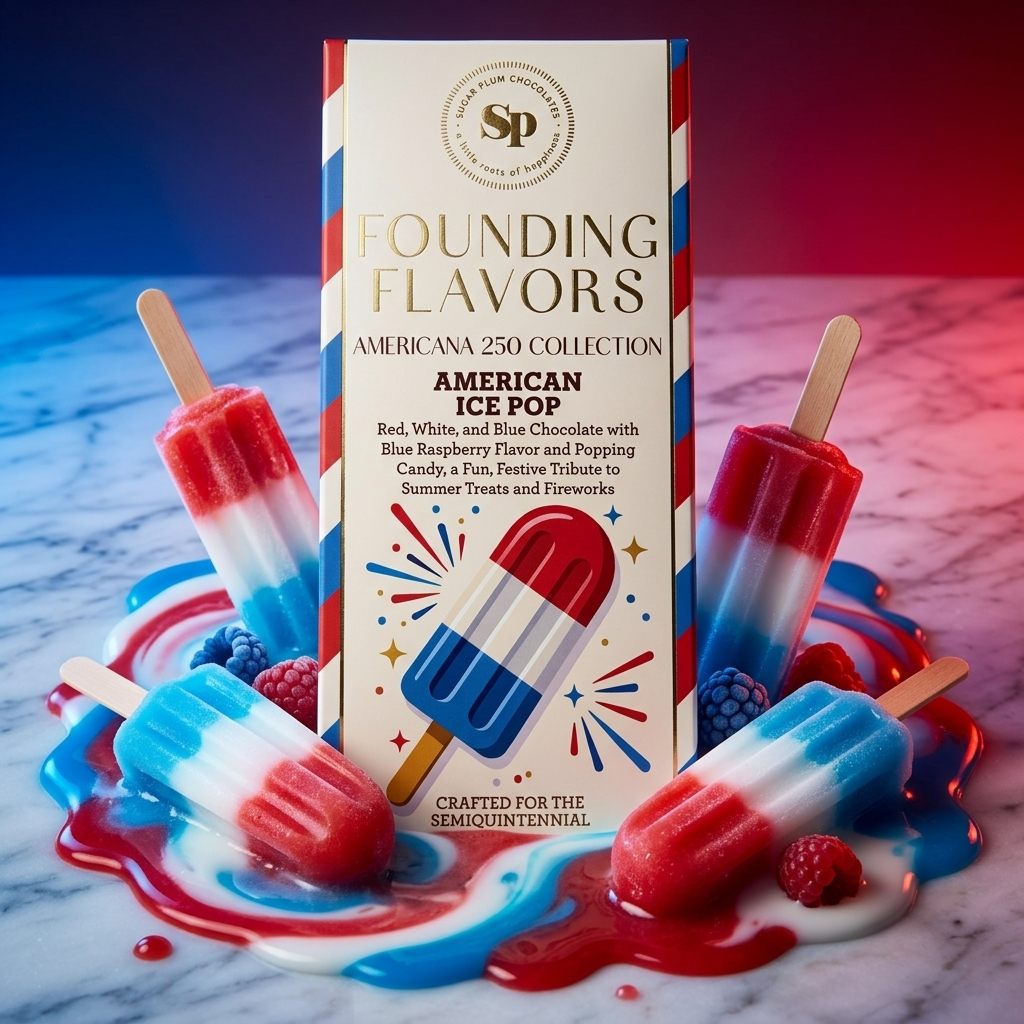 Sugar Plum Chocolates Founding Flavors American Ice Pop Candy Bar