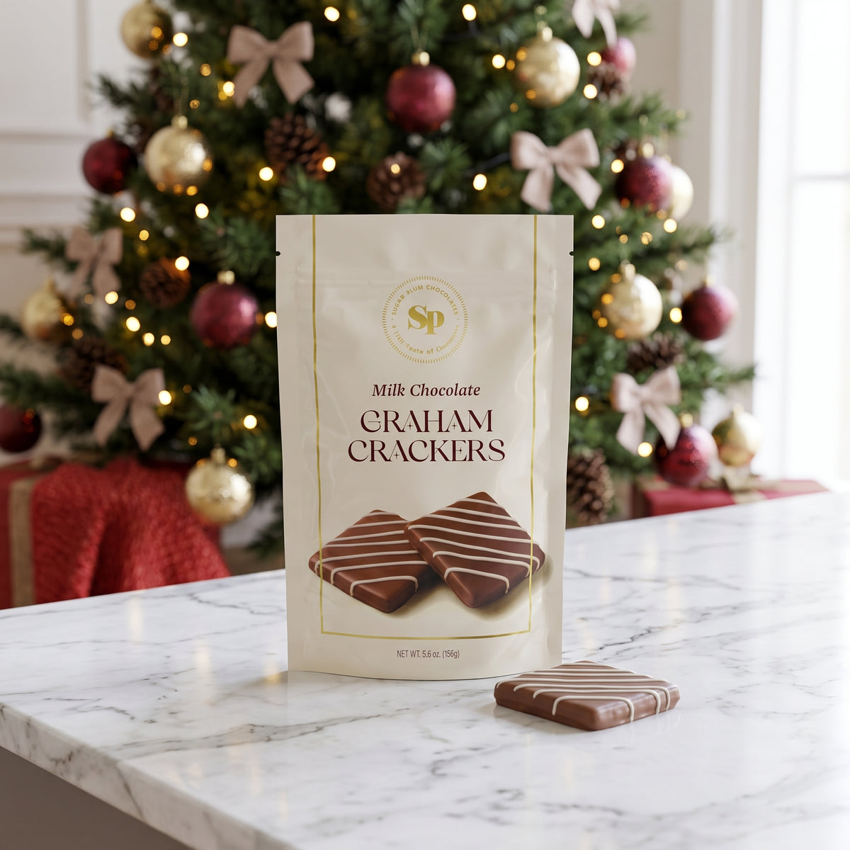 Sugar Plum Milk Chocolate Covered Snacks Graham Crackers