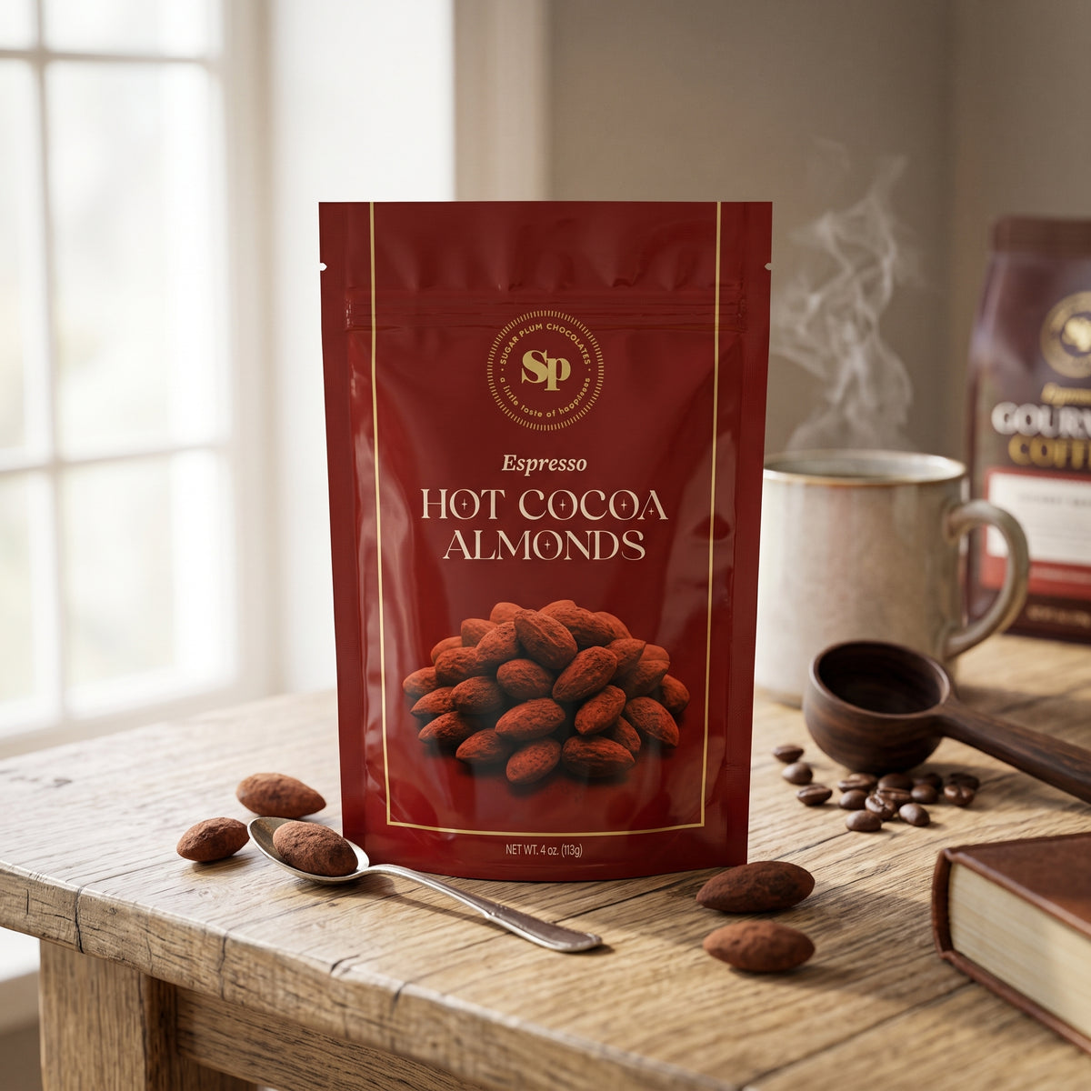 Sugar Plum Chocolates Hot Cocoa Espresso Almonds Holiday Gift Box