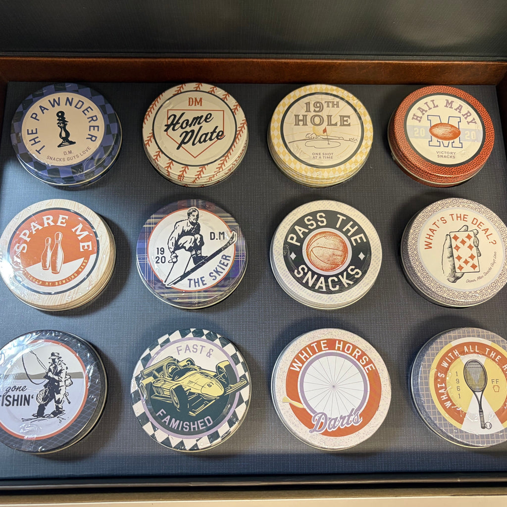 12 Reusable Sport Tins Sealed Snacks