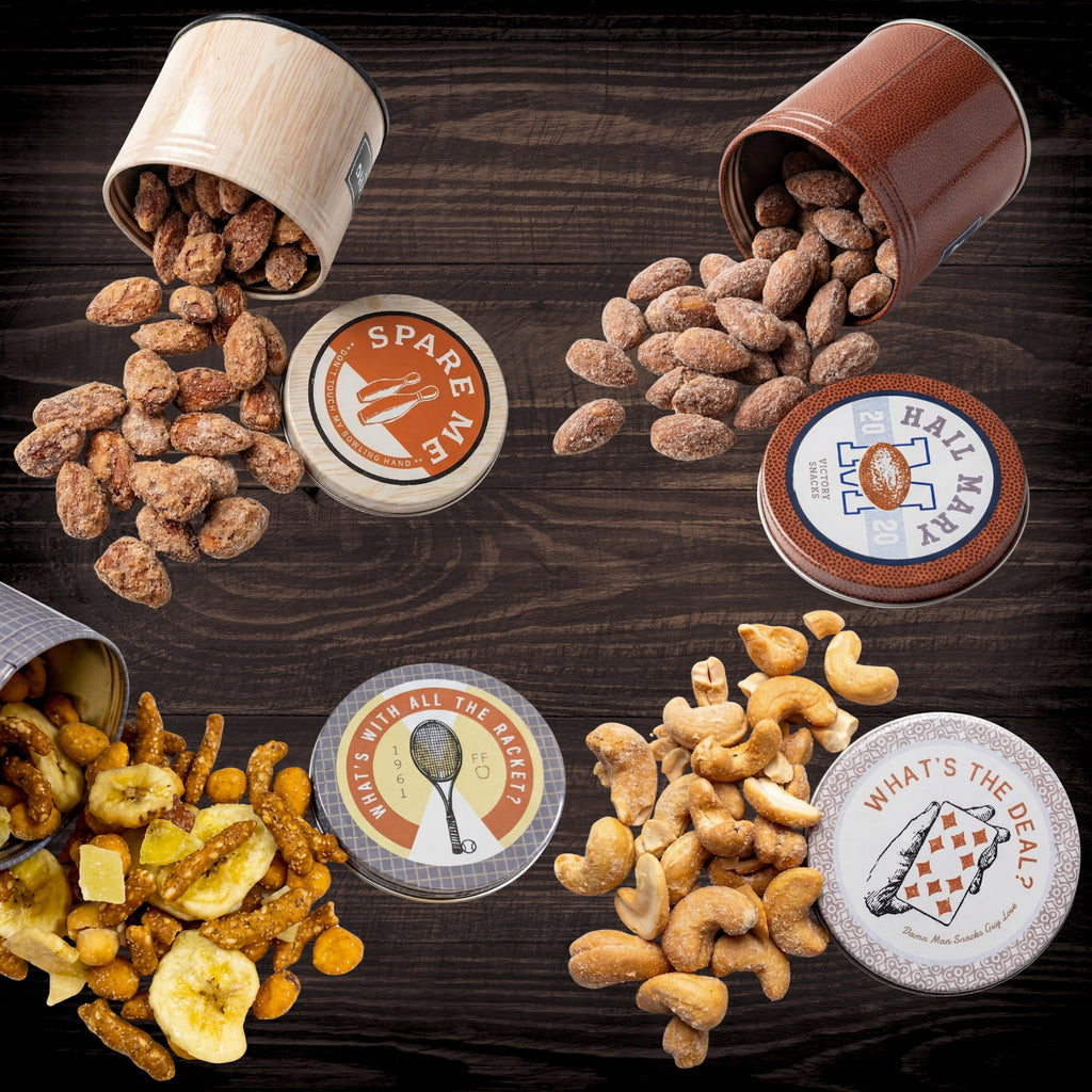 Bar Cart Snack Tins Almonds Cashews Snack Mix