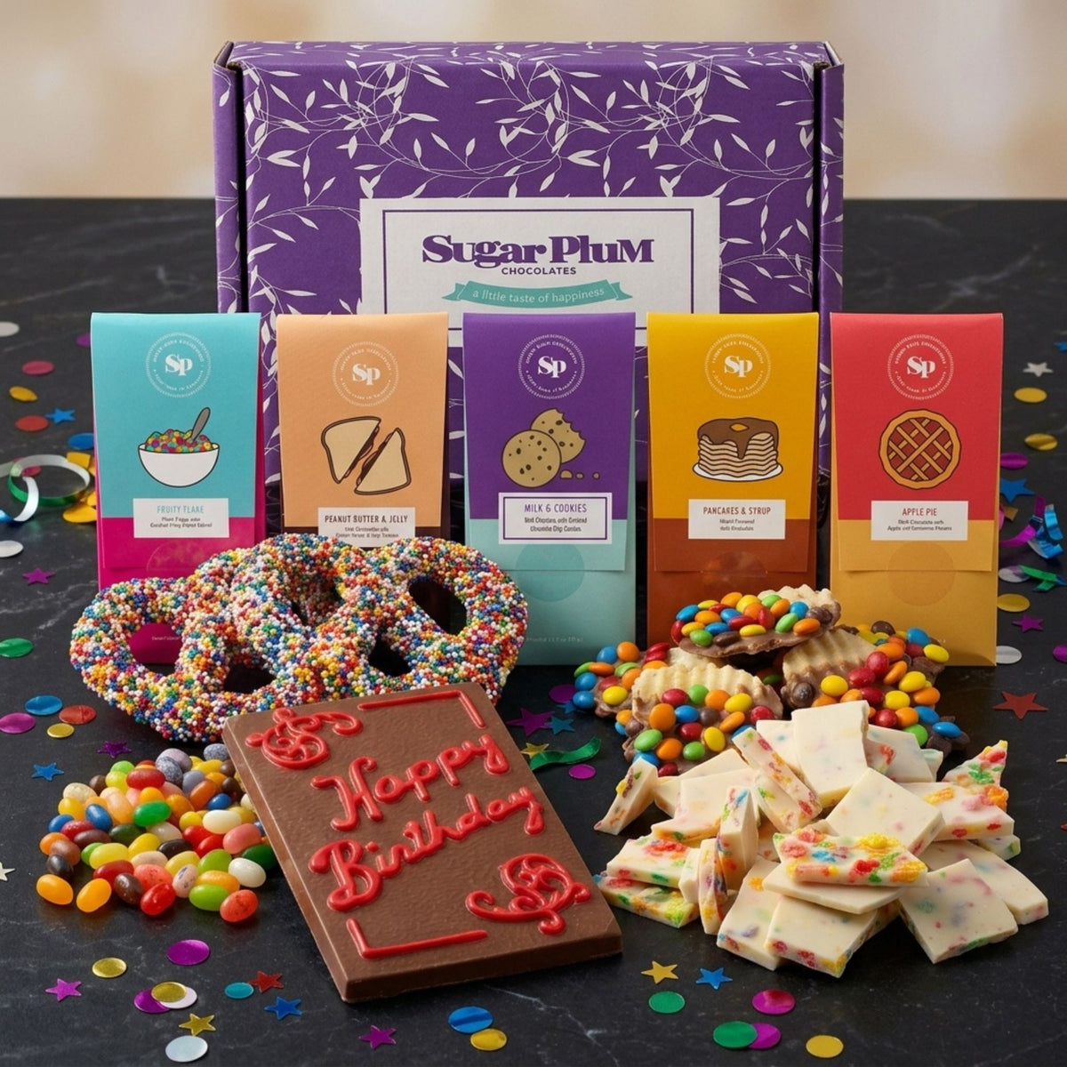 Sugar Plum Chocolates Deluxe Birthday Gift Box