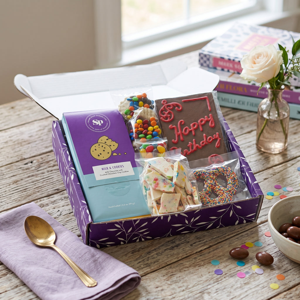 Sugar Plum Birthday Bash Box of Chocolates