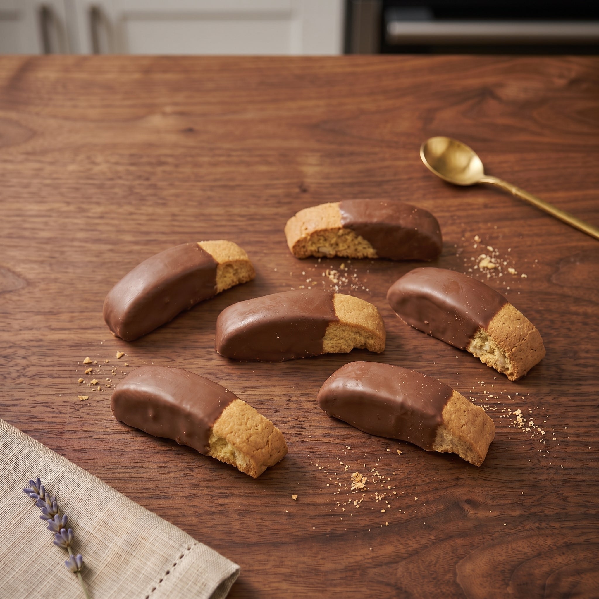 Sugar Plum Milk Chocolate Salted Caramel Biscotti
