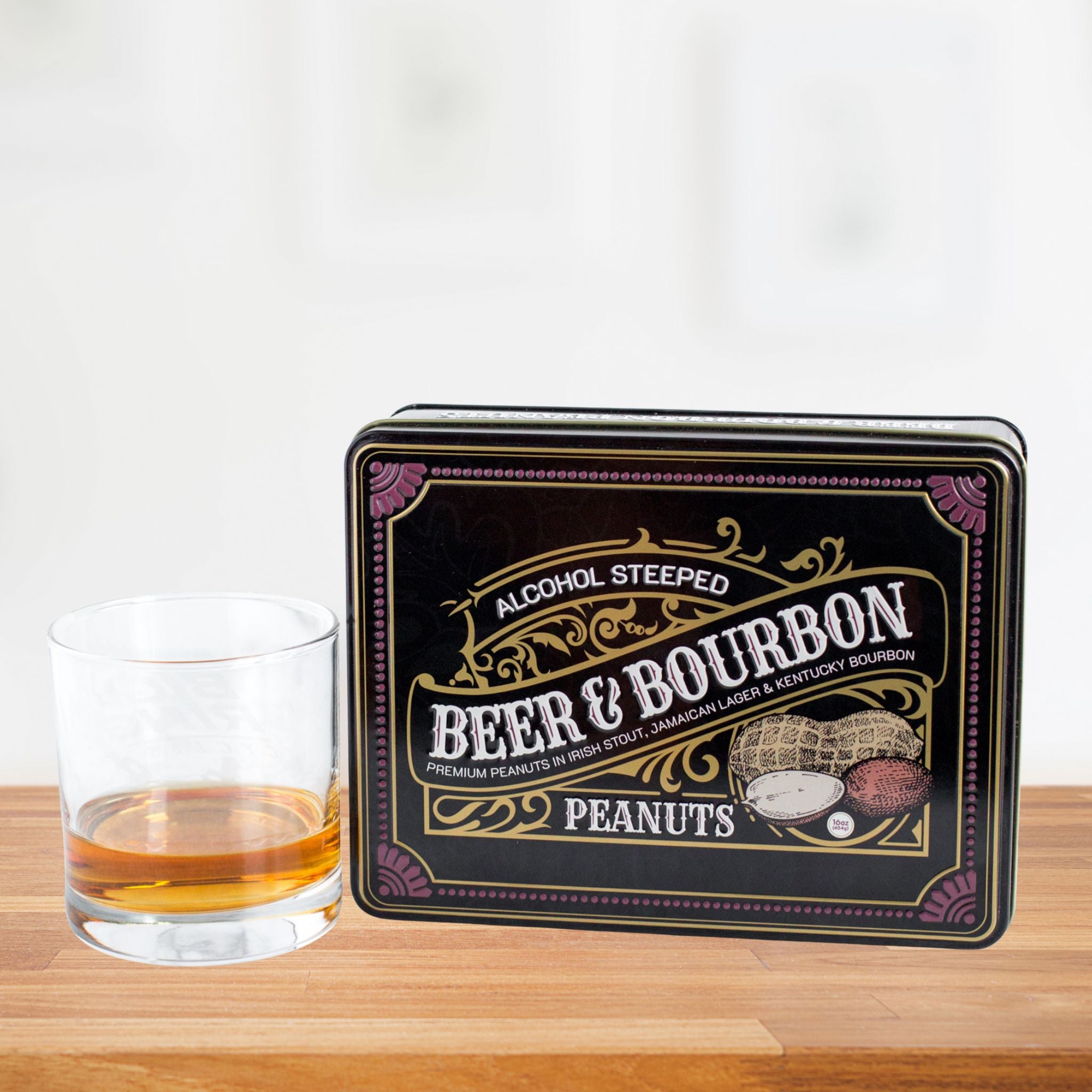 Alcohol Steeped Beer & Bourbon Peanuts 