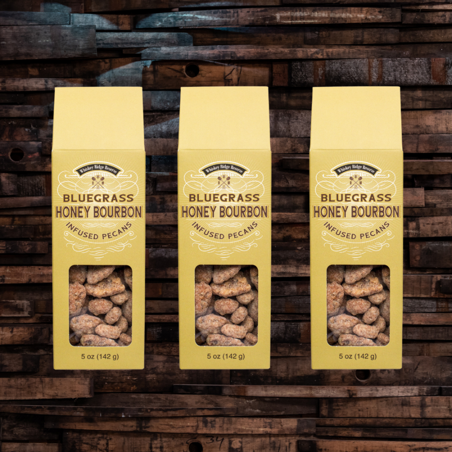 Bluegrass Honey Bourbon Pecans Whiskey Nut Trio
