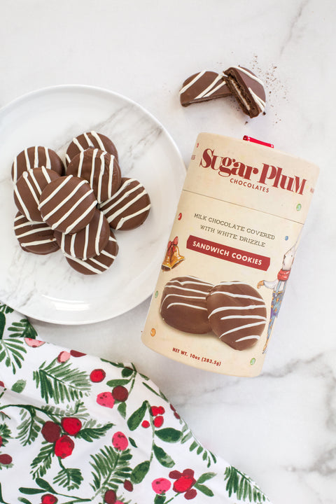 Holiday Cheer Chocolate-Covered Sandwich Cookies