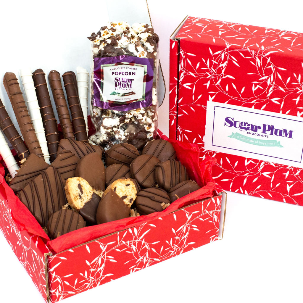 Sugar Plum Chocolate Covered Snack Eruption Gift Box