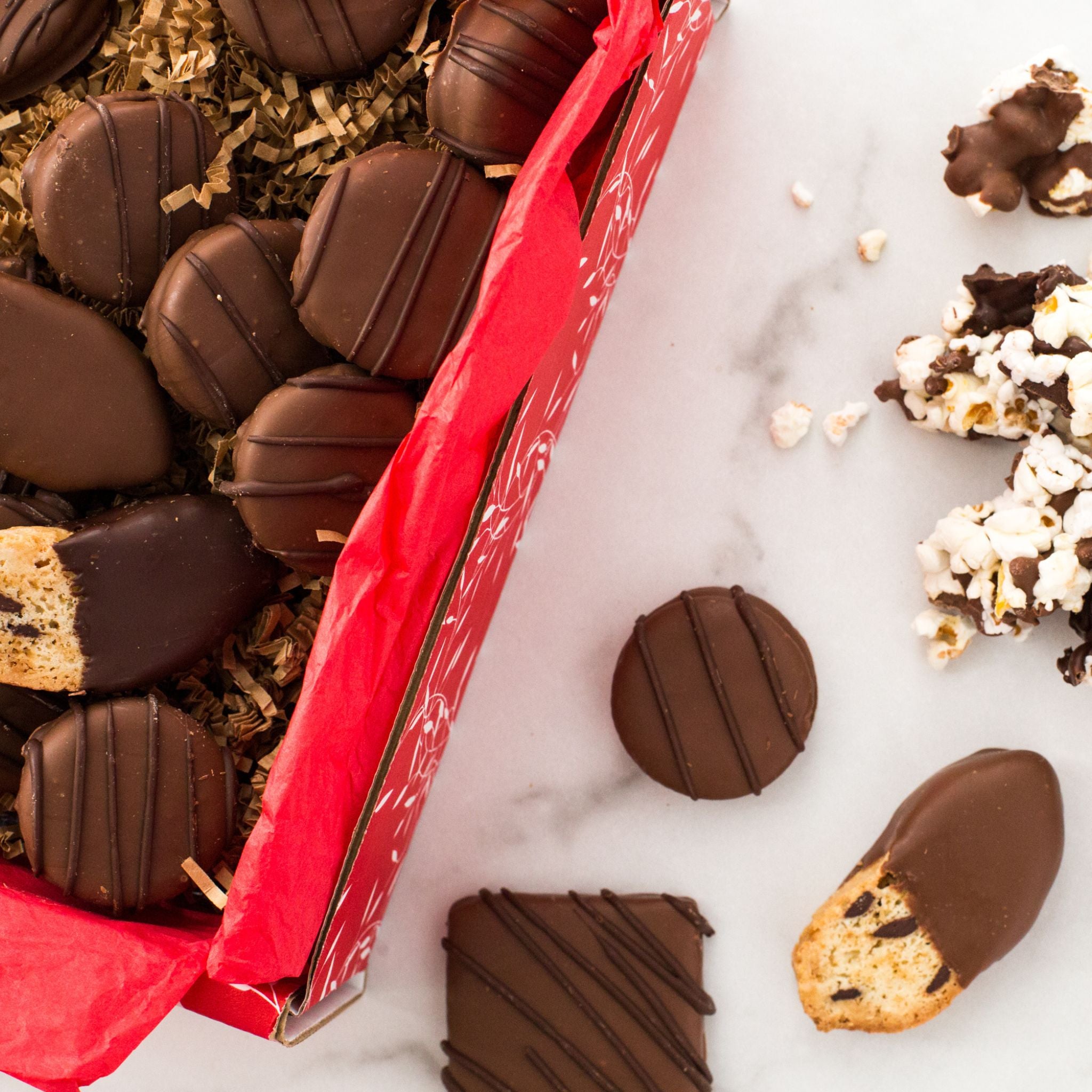 Sugar Plum Chocolate Eruption Sweet and Salty Snack Box
