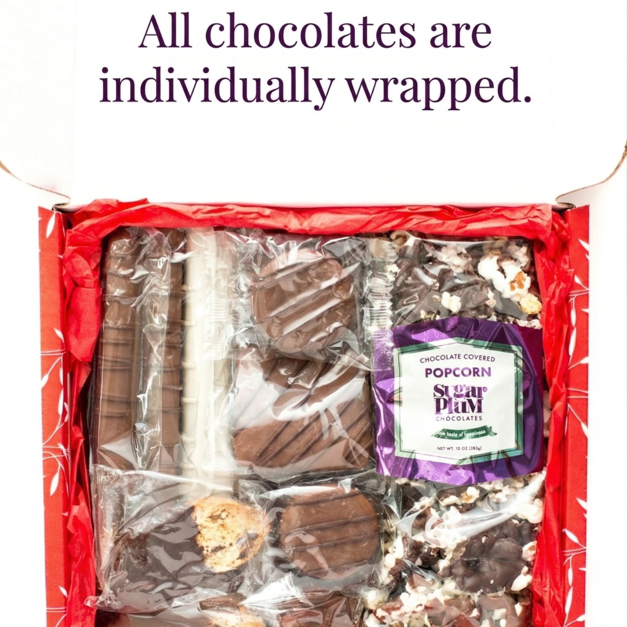 Individually Wrapped Chocolates Eruption Gift Box
