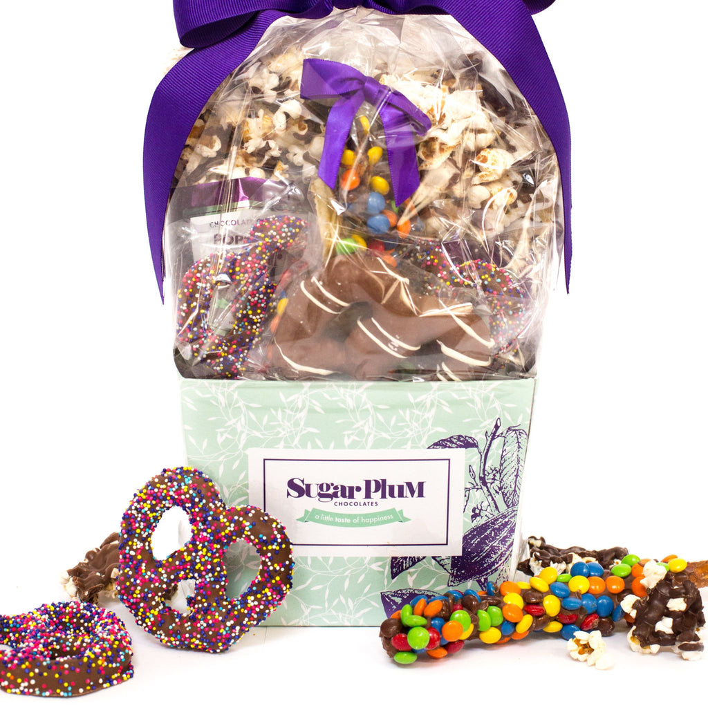 Individually Wrapped Chocolate Snack Gift Basket