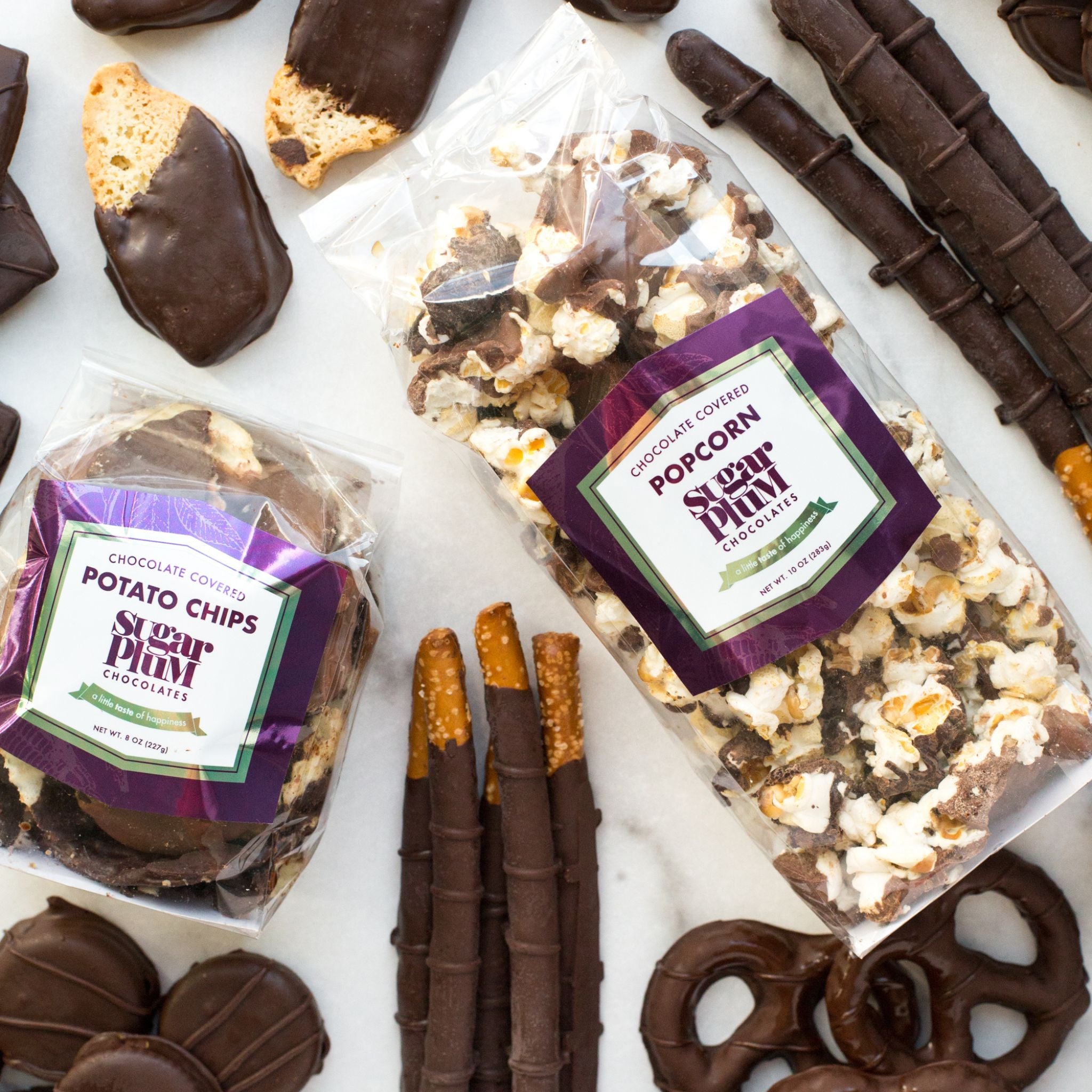 Sugar Plum Sweet and Salty Snacks Dark Chocolate