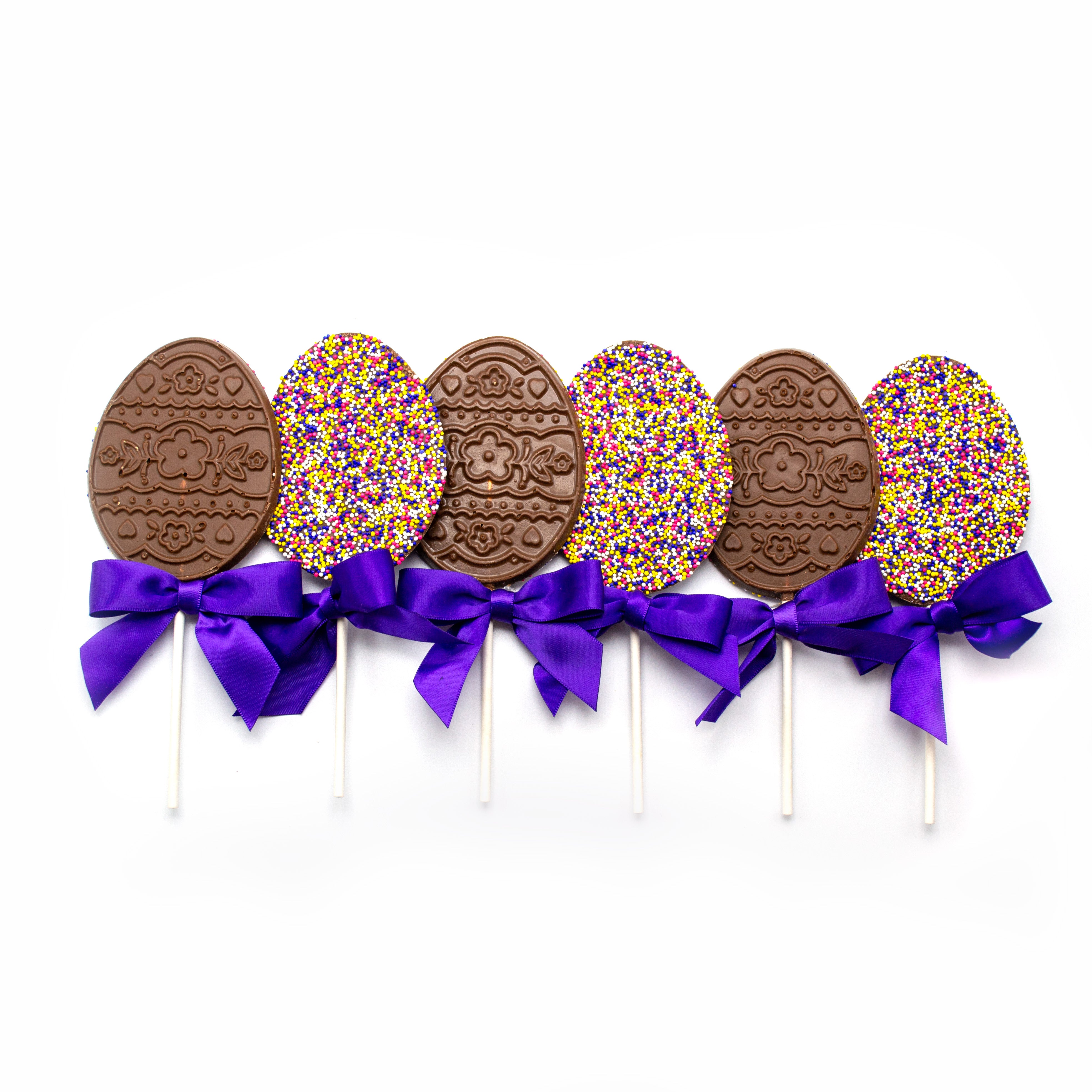 6 Easter Egg Lollipops