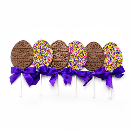 6 Easter Egg Lollipops