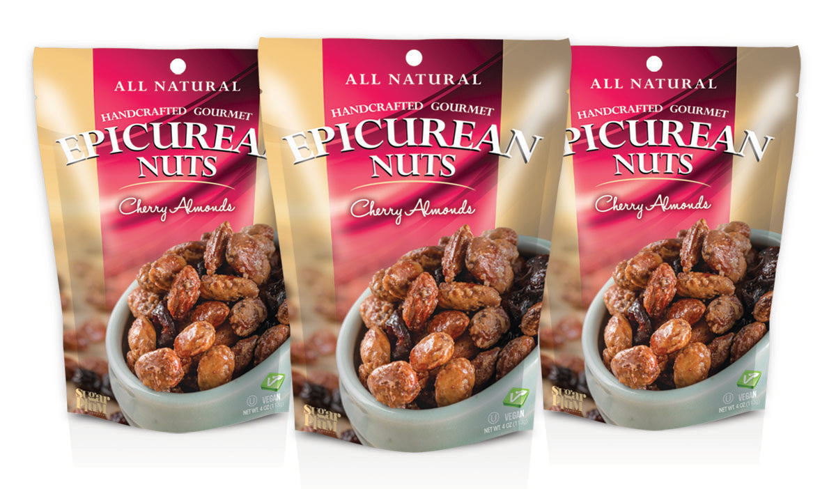 Epicurean Nuts Cherry Almonds 3-Pack
