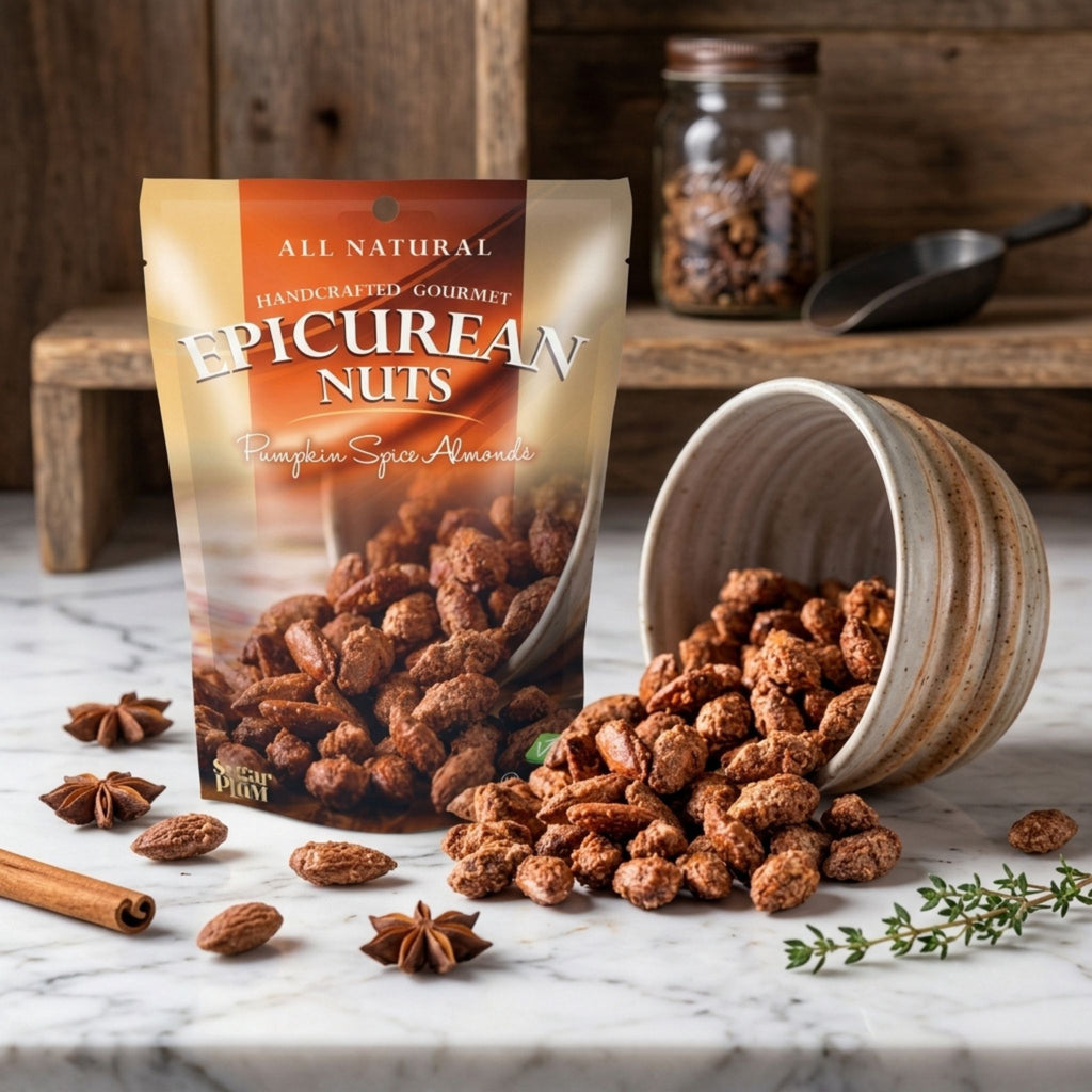 Vegan Epicurean Nuts Pumpkin Spice Almonds