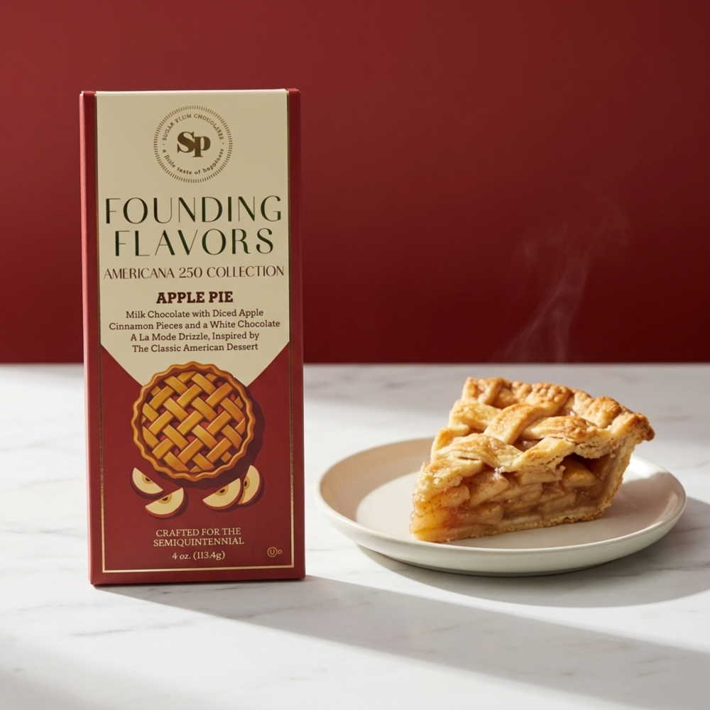 Sugar Plum Chocolates Founding Flavors Apple Pie Candy Bar