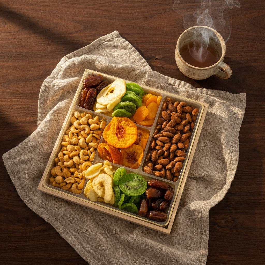 Sugar Plum Chocolates Dried Fruit and Nut Tray Kosher Snack Gift 