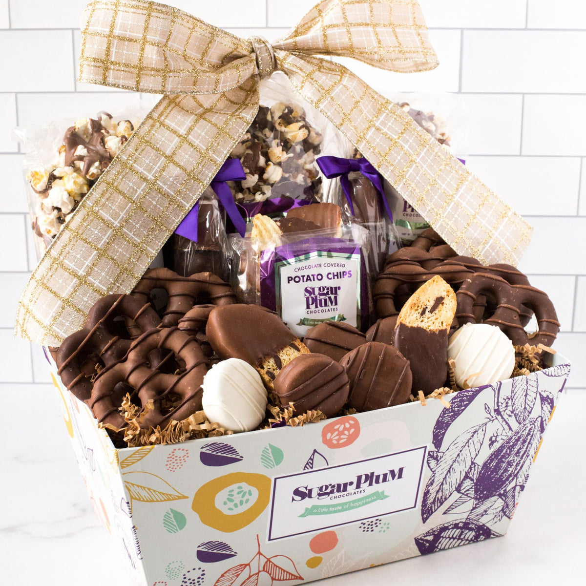 Sugar Plum Chocolates 25 Piece Chocolate Gift Basket